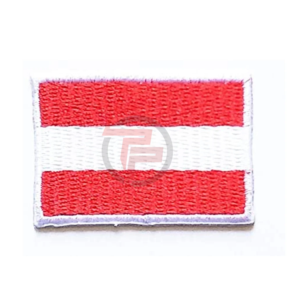 Mini Austria Flag Patch Vest Jacket Biker Patch National Country Flag Novelty Iron on Sign Badge Costume Uniform Emblem