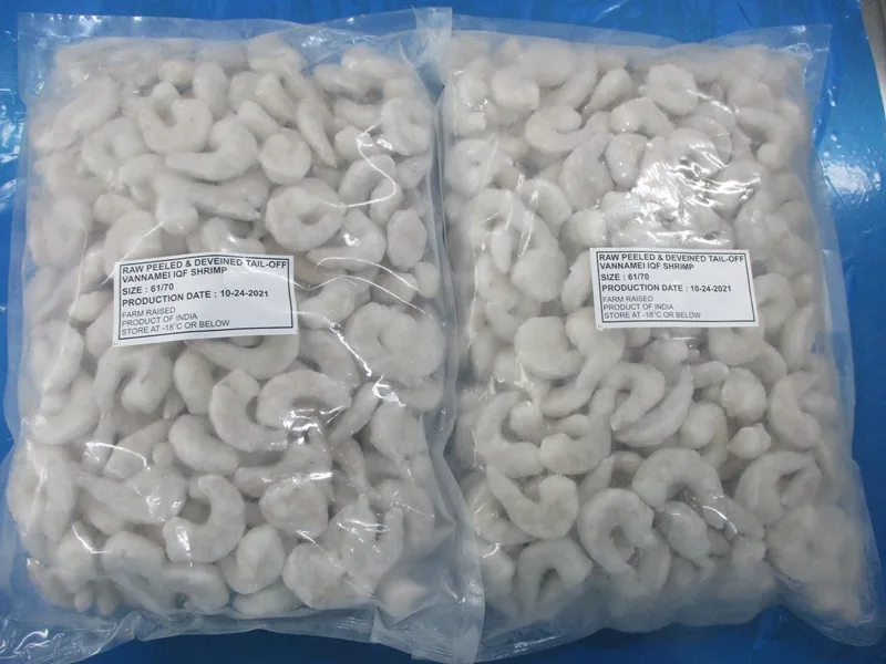 Good Quality Cheap Price Supply Frozen  PD tail Off Vannamei Shrimps