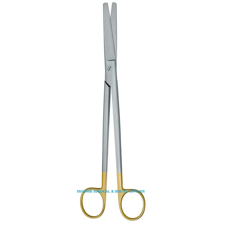 Sims Scissors Straight Blunt-Blunt 23cm Gold Plated Handle Tungsten carbide edge inserts Surgical Instruments Manufacturer