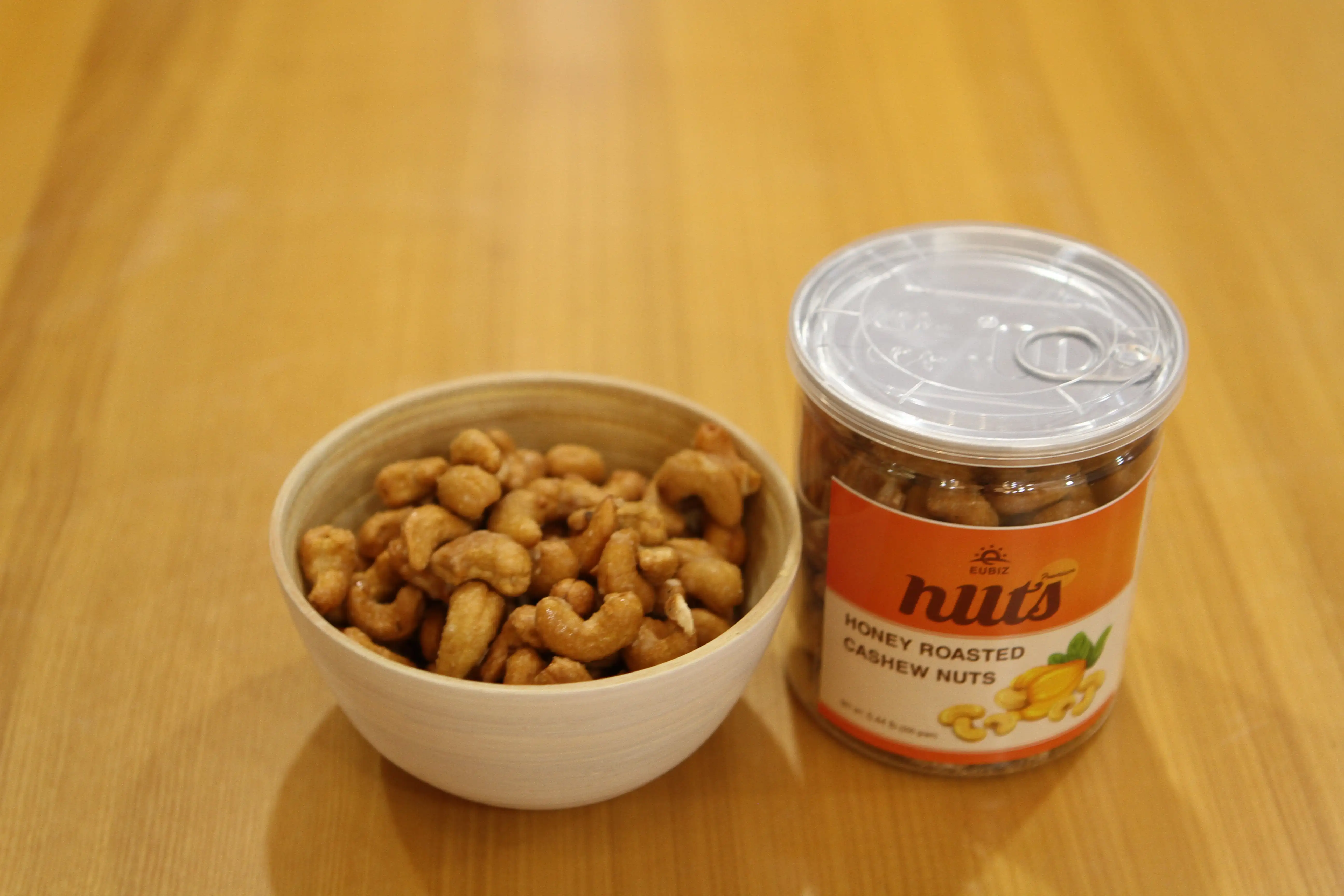 Vente en gros EUBIZ Noix de cajou Miel - Premium Cashew Nuts VietNam Box (Plastic) 200g (7.0 Oz) - Keto Snack