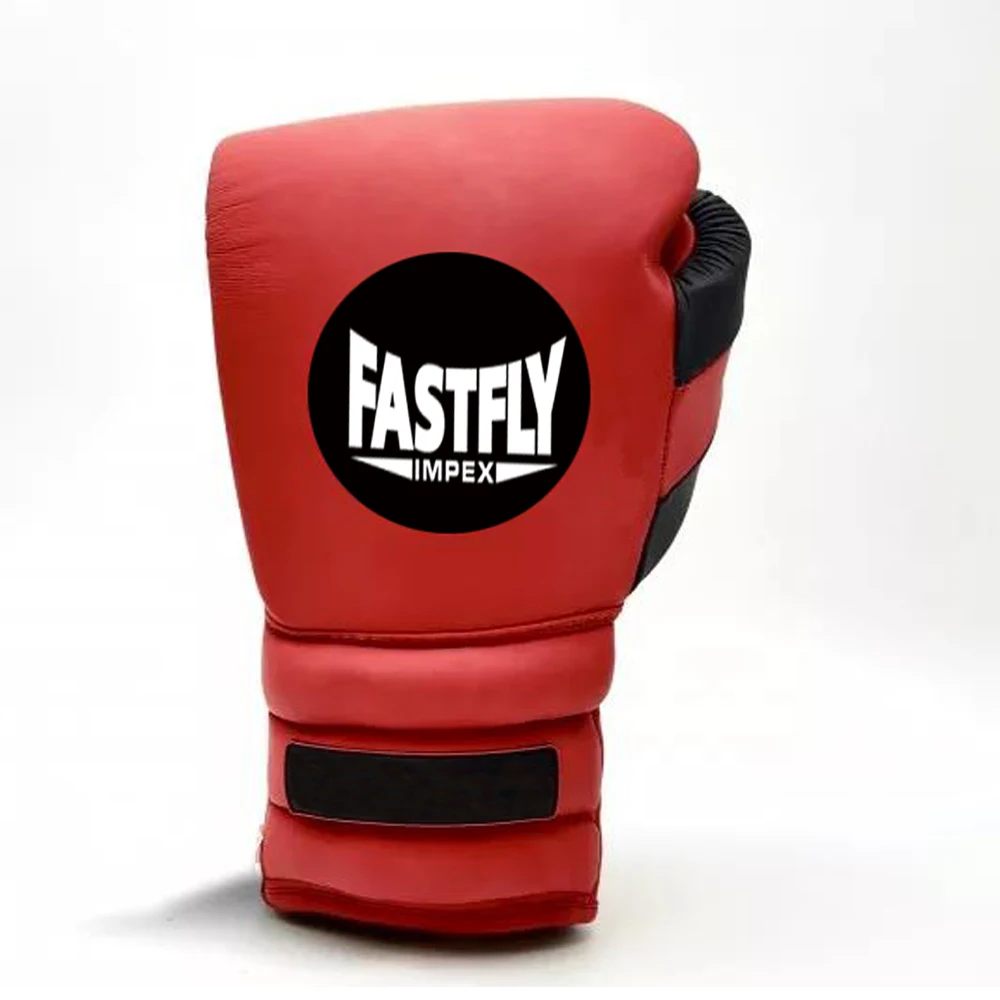Новый дизайн боксерские перчатки из искусственной кожи 2 цвета на шнуровке
