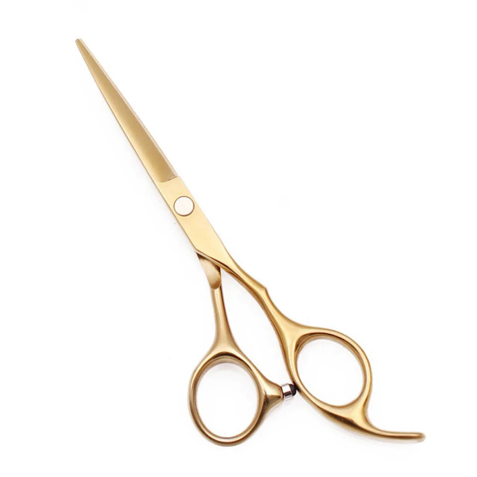 Barber Scissors Hot Selling Promotional High Quality High Grade Stainless Steel Barber Hair Scissors Golden Color Set