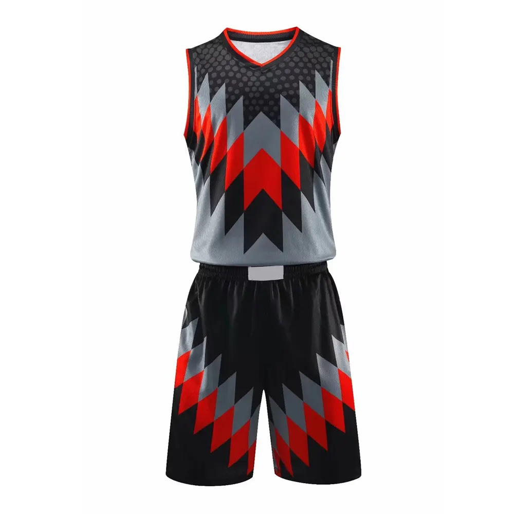 
Full Sublimation Printing Basketball Uniform, Customized Design Basketball Jerseys Quick Dry Basketball Uniform 