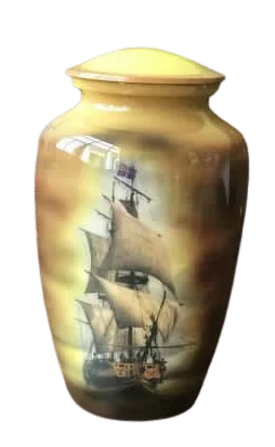 Лидер продаж алюминиевая Классическая урна для кремации памятный контейнер банка