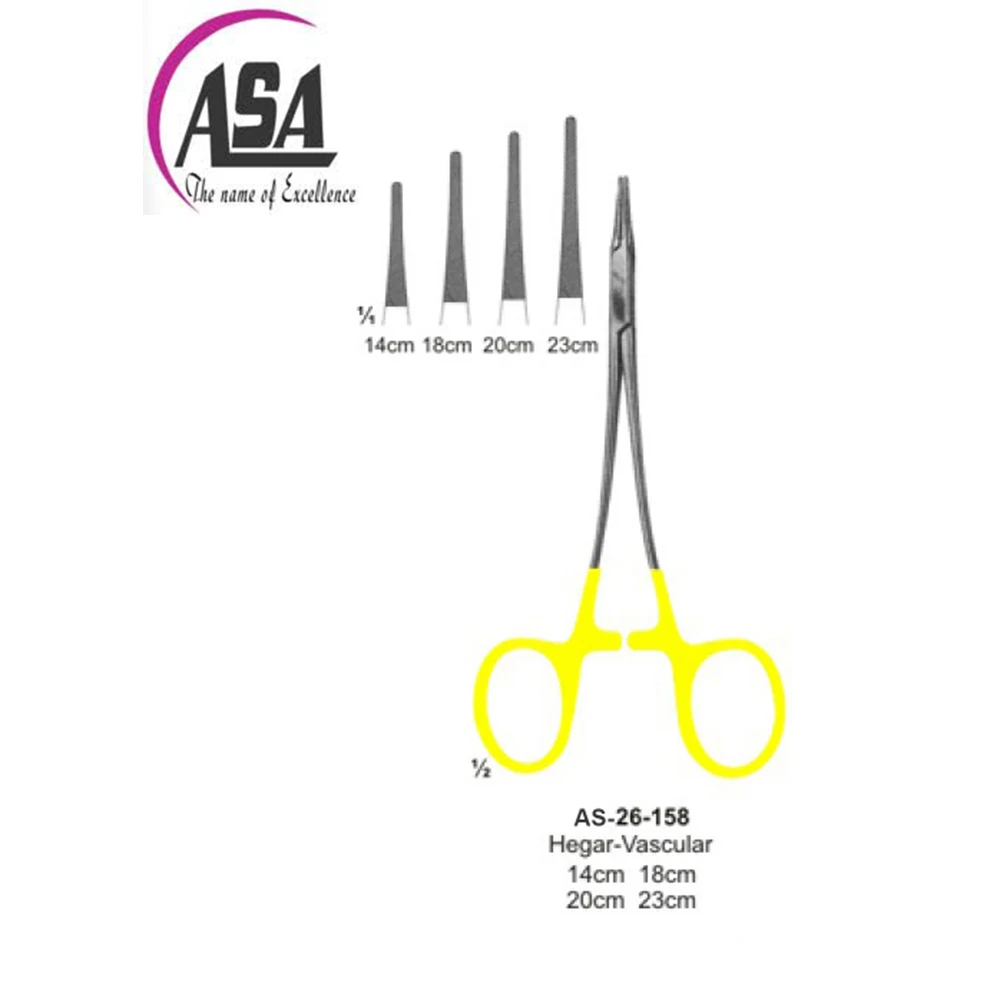 Держатель Иглы Lichtenberg с прямым кончиком 20 см и вставками из карбида вольфрама