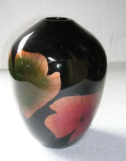 Лаковая ваза с дизайном лотоса вьетнамское ремесло для домашнего декора посуда домашняя