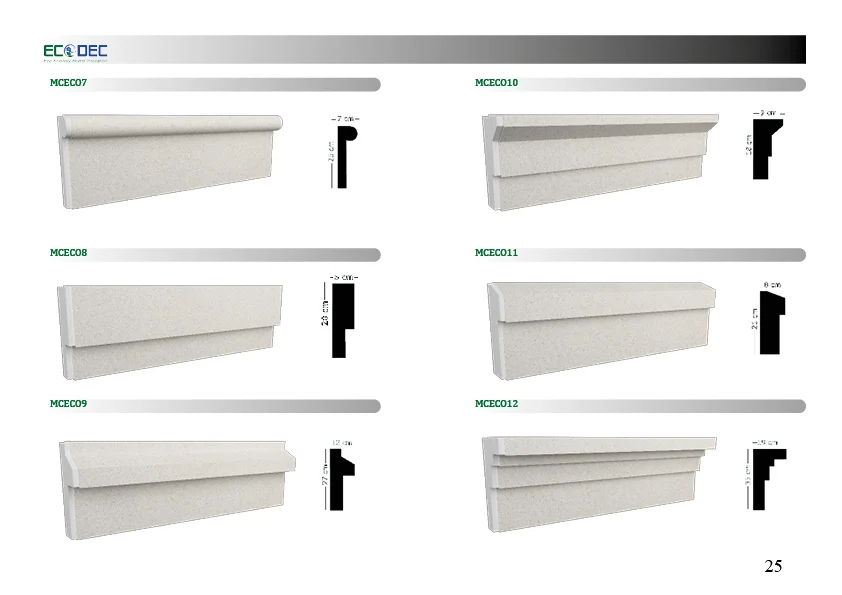 Modern Cornices Exterior EPS Mouldings MCECO8