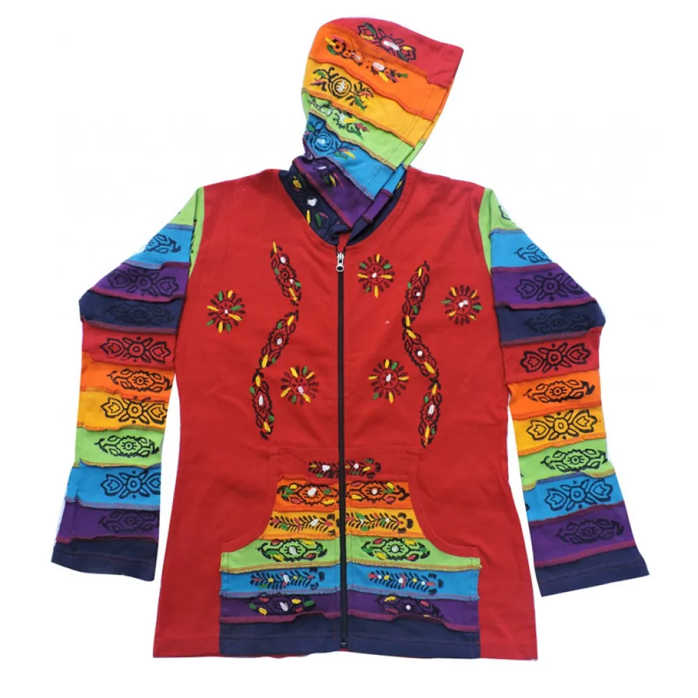 Rainbow Cotton Women Jackets