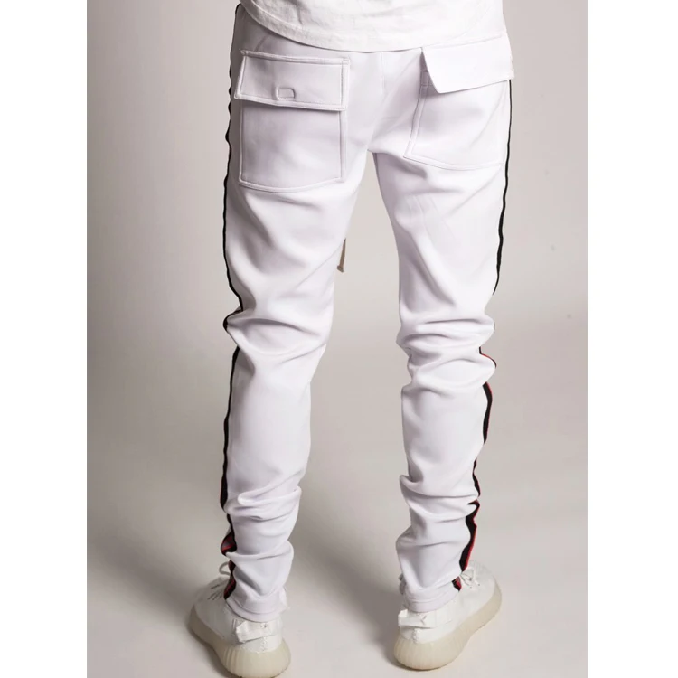 Side stripe sweatpants casual trousers high quality wholesale Track pants Mens custom 3M reflective fashion pants